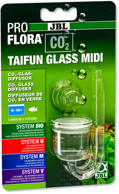 JBL PROFLORA CO2 TAIFUN GLASS Zwart, Transparant, Wit 1 stuk(s)