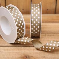 Bonbon doosjes - Chocolade doosje - Polka dot bruin 105 - 1 stuks