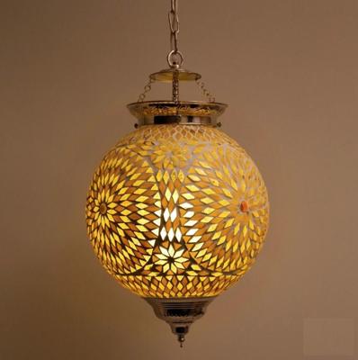 Hanglamp bol Roya bruin/beige in 2 maten