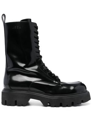MSGM bottines à lacets - Noir