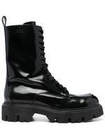 MSGM bottines à lacets - Noir