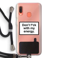 My energy: Samsung Galaxy A20e Transparant Hoesje met koord