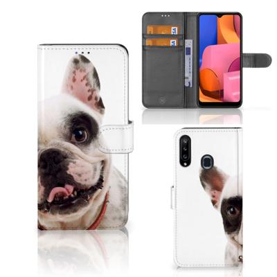 Samsung Galaxy A20s | Telefoonhoesje | Met pasjeshouder | Franse Bulldog