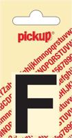 Plakletter Helvetica 40 mm Sticker zwarte letter f Pickup - Pickup