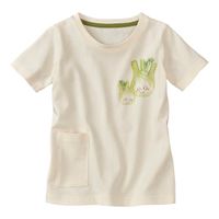 T-shirt met groentenprint van bio-katoen, venkel Maat: 110/116 - thumbnail