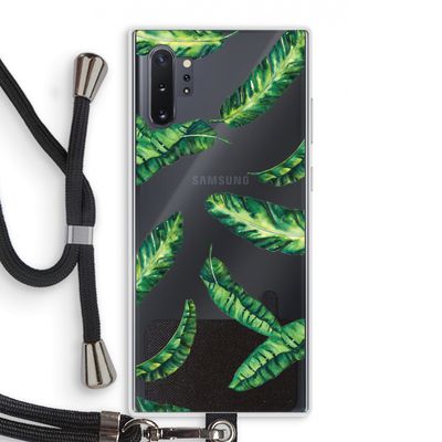 Lange bladeren: Samsung Galaxy Note 10 Plus Transparant Hoesje met koord