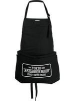 Neighborhood tablier à logo imprimé - Noir