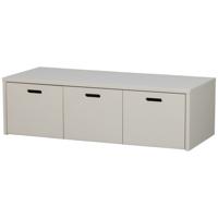 WOOOD Kistbank 'Silke' Grenenhout, kleur Dust