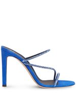 Giuseppe Zanotti sandales Julianne en daim à brides - Bleu