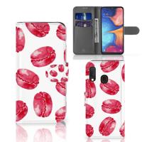 Samsung Galaxy A20e | Book Cover | Pink Macarons