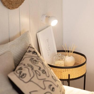 Wandlamp wit modern &apos;Phil&apos; plafondlamp verstelbaar met 1 spotlight gu10
