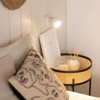 Wandlamp wit modern &apos;Phil&apos; plafondlamp verstelbaar met 1 spotlight gu10