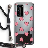 Ondersteboven verliefd: Huawei P40 Pro Transparant Hoesje met koord