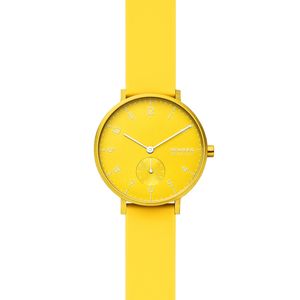 Horlogeband Skagen SKW1122 / SKW2820 Silicoon Geel 16mm