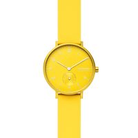 Horlogeband Skagen SKW1122 / SKW2820 Silicoon Geel 16mm