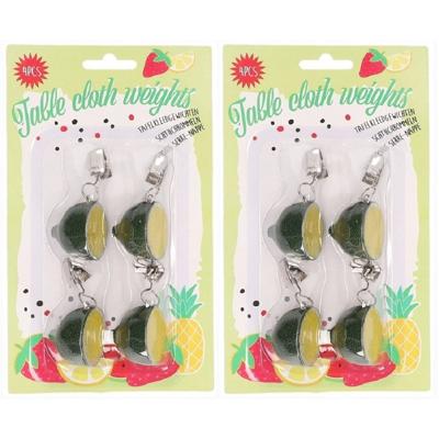 Tafelkleedgewichtjes - limoenen - tafelkleed gewichtjes - 16x stuks