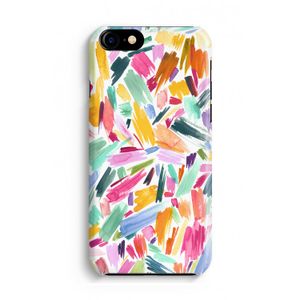 Watercolor Brushstrokes: iPhone 8 Volledig Geprint Hoesje