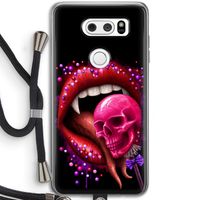 Dodelijk zoet: LG V30 Transparant Hoesje met koord