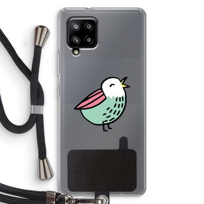 Birdy: Samsung Galaxy A42 5G Transparant Hoesje met koord
