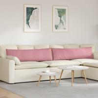 VidaXL Sofa kussens 2 stuks roze 145 x 40 cm cordstof