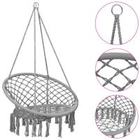 VidaXL Hangstoel 80 cm grijs VidaXL Hangstoel 80 cm grijs