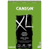 Tekenpapier Canson XL Drawing 50vel 160gr A3 wit