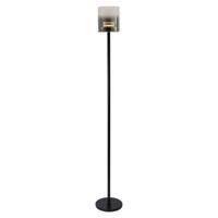Highlight VloerlampSalerno zwart met smoke glas - V4527.01