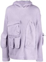 Who Decides War pocketed long-sleeve hoodie - Paars - thumbnail