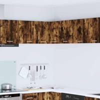 Hangkast Riga Gerookte Eik en Wit 57 x 57 x 40 cm Bewerkt hout Hangkast Riga Gerookte Eik en Wit 57 x 57 x 40 cm Bewerkt hout