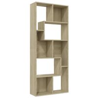 The Living Store Boekenkast - Sonoma Eiken - 67 x 24 x 161 cm - Spaanplaat