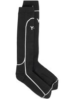 Y-3 chaussettes bottes à logo en intarsia - Noir