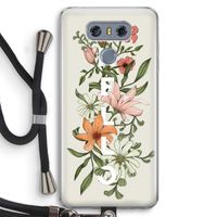 Hello bloemen: LG G6 Transparant Hoesje met koord