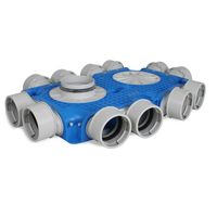 Vent-Axia Uniflexplus + instortverdeler - 12x Ø90mm zijaansluiting - Ø125mm Vent-Axia Uniflexplus + instortverdeler - 12x Ø90mm zijaansluiting - Ø125mm