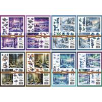 Crealies • bundel 8 knipvellen winter a-h