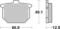 BREMBO Remblokken, voor de moto, Road Organisch 07HO1212