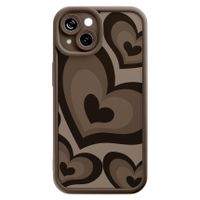iPhone 13 siliconen case - Hart bruin