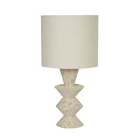 Searchlight TafellampMalacca keramiek wit - EU62021CR