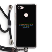 Retro: Pixel 3 Transparant Hoesje met koord
