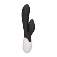 Sunburst - Rechargeable Heating G-Spot Rabbit Vibrator  - Black