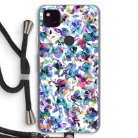 Hibiscus Flowers: Pixel 4a 5G Transparant Hoesje met koord