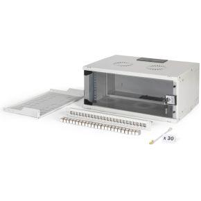 Digitus 19 network bundle, 4U cabinet and equipment, gr Grijs
