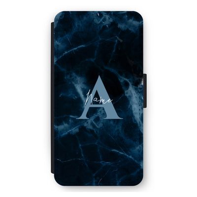 Midnight Marble: iPhone 11 Flip Hoesje