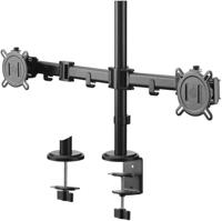 Smart Monitor Mount - ONE FOR ALL - VESA 100 - Dubbele arm - 13" en 32" - Max. 8 kg - Verstelbare hoogte - Zwart