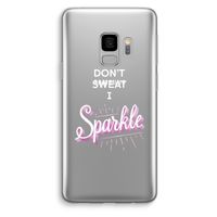 Sparkle quote: Samsung Galaxy S9 Transparant Hoesje