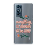 Optimistic flower girl: Oppo Find X3 Neo Transparant Hoesje