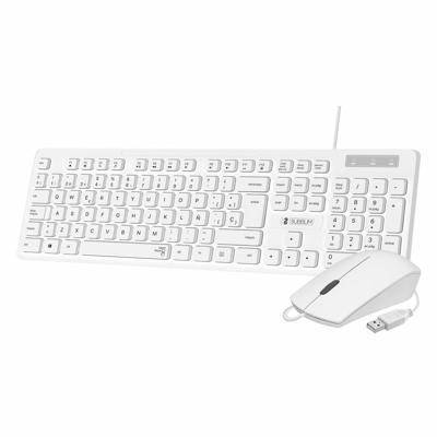Toetsenbord en muis Subblim SUBKBC-CSSK02 Wit Qwerty Spaans QWERTY
