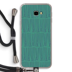 Swirls: Samsung Galaxy J4 Plus Transparant Hoesje met koord