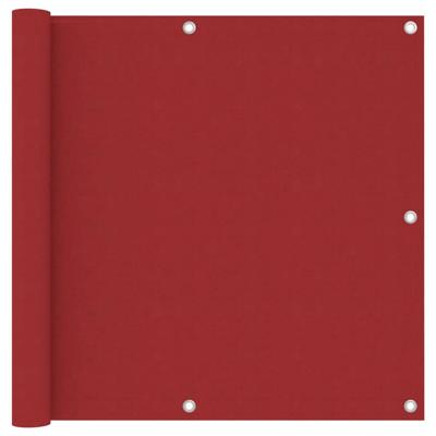 Balkonscherm 90x400 cm oxford stof rood