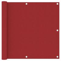 Balkonscherm 90x400 cm oxford stof rood