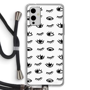 Eye pattern #2: OnePlus 9 Transparant Hoesje met koord